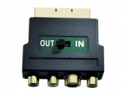 Inakustik Premium Scartadapter Scart   Cinch / S-Video;...