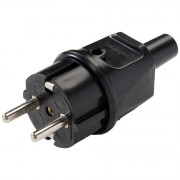 Martin Kaiser 514 PVC IP 44 Plug with Ground contact and grommet, white