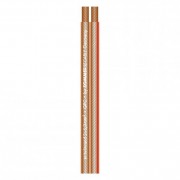 Lautsprecherkabel Dual Cord transparent 1 x 2 x 6mm Kupfer, 11,2 x 5,5 mm