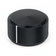 Solid Aluminum Knob Eli Black