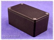Massives Dickwand Aluminium Gehuse 66x115x50 mm, schwarz
