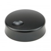 Metal Knob Dimple Black