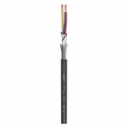 Microphone cable Square 4-Core MKII, 4 x 0,20 mm2, 6,50 mm diameter, black