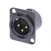 Neutrik NC3MD-L-B-1 XLR Chassis Connector