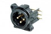 Neutrik NC3MBHR-B XLR Chassis Connector