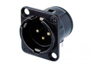 Neutrik NC3MD-H-B XLR Chassis Connector