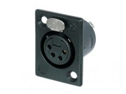 Neutrik NC4FP-B-1 XLR Chassis Connector