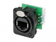 Neutrik NE8FDV-YK-B Panel mount receptacle with IDC punch...