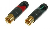 Neutrik NF2C-B/2 Phono (RCA) Profi Cable Connector Pair