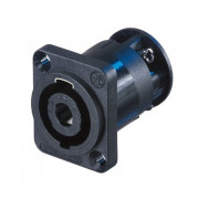 Neutrik NL4MP-ST Speakon 4 pole chassis connector, black...