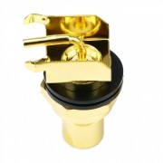 RCA Cinch High-End PCB Einbaubuchse Gold, Paar