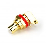 RCA Cinch High-End PCB Einbaubuchse Gold, Paar