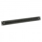 Rack Panel 1 U steel with Brush Strip