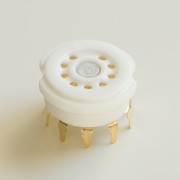 Tube Socket Noval Ceramic Print 9-Pin