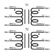 TTPC15K/15K Matcher Series Audio Transformer 15K O auf 15K O (1:1 ratio)