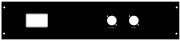 V-Case Pro Back-Panel 2HE Mono