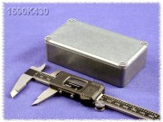 Zinc Diecast Enclosure 62x112x27 mm, Natural Aluminum