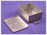 Zinc Diecast Enclosure 94x112x52 mm, Natural Aluminum