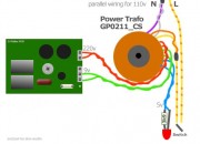 G-Pultec Mono Power Transformer - Pri.: 2x115v- Sec.: 220v, 9v and 5v