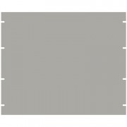 19 Frontpanel Rack Aluminium Blank Light Grey