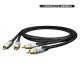 HICON Cinch-Cabke RCA Phonocable Pair, Ambience Series 0,75