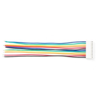 12-Pin PCB Steckverbinder Kabel, wire-to-board, Farbkodiert, 12cm