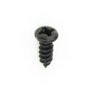 3x8mm Lens Head Dome Screw black, Phillips, sharp point