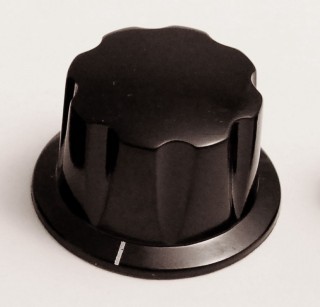 Daka-Ware Skirted Control Knob 1920 schwarz