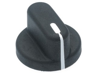 Daka-Ware Two-Shot Skirted Control Knob 1505 schwarz