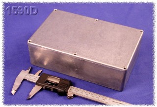 Aluminium Gehuse, wasserdicht 119x187x52 mm, natur