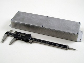 Aluminium Gehuse, Boden mit Montagewinkeln 71x254x36 mm, natur