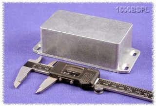 Aluminium Gehuse, Deckel mit Montagewinkeln 60x112x38 mm, natur