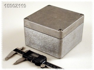 Watertight Diecast Enclosure 120x122x60 mm, Natural Aluminum