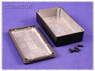 Watertight Diecast Enclosure 64x115x26 mm, black