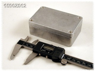 Watertight Diecast Enclosure 64x98x26 mm, Natural Aluminum