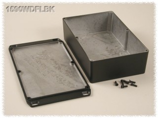 Aluminium Gehäuse, wasserdicht, Deckel mit Montagewinkeln 119x187x52 mm,...