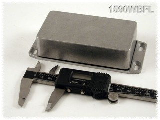 Watertight Diecast Enclosure, Flanged Lid 60x112x27 mm, Natural Aluminum