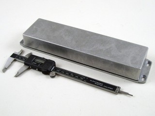 Aluminium Gehuse, wasserdicht, Deckel mit Montagewinkeln 71x254x36 mm,...