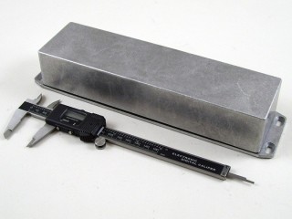 Aluminium Gehuse, wasserdicht, Deckel mit Montagewinkeln 71x254x51 mm,...