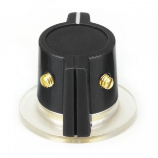 schwarz Marconi style Drehknopf, skirted 2 x Schrauben, 6,35mm (1/4)...