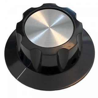 Daka-Ware Skirted Control Knob 1940 Black