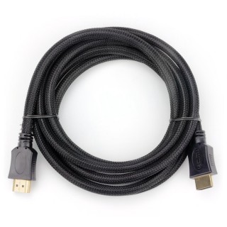 HDMI HighSpeed-Cable with Ethernet & ARC, 4K, braided, black