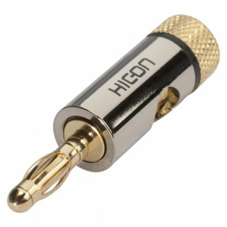 HICON-Banana Plug Gold - black