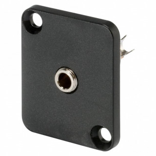 HICON Mini-Klinke, 3,5mm, 3-pol , Metall, Einbaubuchse, vernickelte...