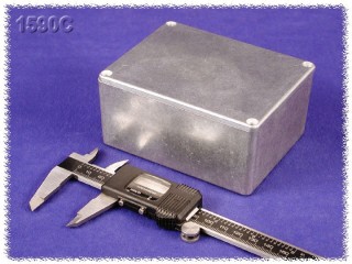 Watertight Diecast Enclosure 90x115x51 mm, Natural Aluminum