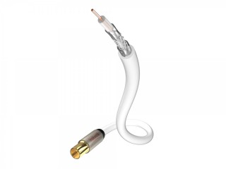 Inakustik Premium HDTV Antennenkabel 100 dB Koax (m) > Koax (w) Wei