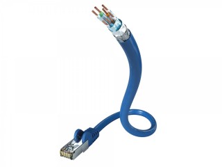 Inakustik Profi Lan Cable CAT7 RJ45 <> RJ45; SF-UTP; AWG 26 Blau 