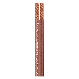 
Lautsprecherkabel Dual Cord 1 x 2 x 2,50 mm; 7,5 x 3,5 mm transparent
