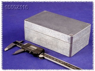 Thick Wall Diecast Enclosure 100x161x40 mm, Natural Aluminum
