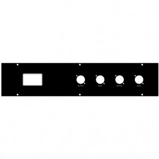 N-Mod Rear Panel 2RU IEC with fuseholder, switch (standard) 4 XLR (2 x...